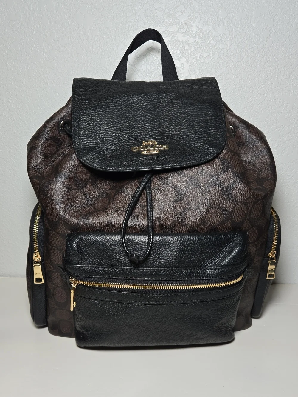 COACH Baby Backpack in Signature Canvas & Leather CZ187